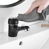 Auralum Schwarz Wasserhahn Bad Messing Waschtischarmatur Produktbild-Vorschau 6