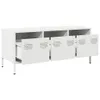 vidaXL TV-Schrank Weiß 101,5x39x43,5 cm Kaltgewalzter Stahl Produktbild-Vorschau 5