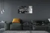 Glasbilder 120x60 Wandkunst Sky schwarz und weiß Menschen Produktbild-Vorschau 4