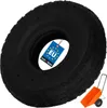 KOTARBAU® Ruota per Carrello Gomma 3.50-4 4PR Nero Ruote Anteprima dell’immagine prodotto 1
