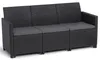 KETER Banc de jardin MARIE canapé 3 places, graphite Voir les images du produit 4