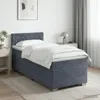 vidaXL Boxspringbett mit Matratze und LED Dunkelgrau 90 x Produktbild-Vorschau 4