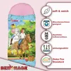 Bibi und Tina Freunde Blau/Rosa Kinder-Schlafsack 140 cm + Produktbild-Vorschau 5