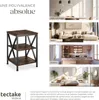 Table d’appoint NOTTINGHAM 40,5x40,5x60,5cm - Bois foncé Voir les images du produit 7
