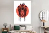 MuchoWow® Poster Indianer - Bär - Federn - Rot 120x160 cm - Produktbild-Vorschau 4