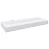 Lavabo in mineralmarmo 120x46x11 cm bianco Anteprima dell’immagine prodotto 10
