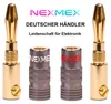 Bananenstecker 4mm schraubbar 8x Stecker vergoldet NEXMEX Produktbild-Vorschau 7