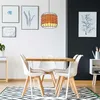 Hängeleuchte, Käfig-Design, Holzoptik braun,  H 120cm Produktbild-Vorschau 16