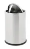 Runder Edelstahl Papierkorb mit Swing Deckel |10 Liter, HxØ Produktbild-Vorschau 3