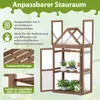 COSTWAY Serre de jardin à 3 étages avec toit ouvrant, Voir les images du produit 5
