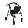 Rollator grün 7,2 kg faltbar, 60 cm breit, pannensichere 8 Produktbild-Vorschau 3