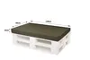 Palettenkissen Set 120 x 60 x 10 cm + 2 x 50 x 40 cm – Produktbild-Vorschau 4