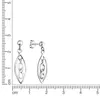 V Ohrhänger 925/- Sterling Silber 2,7cm weiß 360221941R Produktbild-Vorschau 2