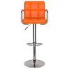 vidaXL Tabouret de bar 2 pcs. Simili cuir orange Voir les images du produit 4