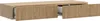A wooden vanity table with two drawers, one of which is partially open. Produktbild-Vorschau