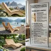 Holzliege Wellenliege Waldsofa Relaxliege Gartenliege Produktbild-Vorschau 2