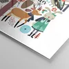 Bilder auf glas - Winter Baum Wald Tiere - 60x60cm - Produktbild-Vorschau 5