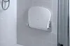 Siège de douche rabattable, blanc/chrome, SOUND 38,5 x 35,4 Voir les images du produit 2