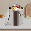 32L Seau avec couvercle en acier inoxydable Récipient de Voir les images du produit 3