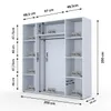 Kleiderschrank Schlafzimmerschrank CABE 200 schwarz Produktbild-Vorschau 2