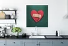 MuchoWow® Poster Gebrochenes Herz mit Pflaster 75x75 cm - Produktbild-Vorschau 3
