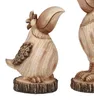 Dekofigur Vogel HOLZOPTIK H. 38cm braun aus Kunststein Produktbild-Vorschau 1