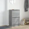vidaXL Botník se 2 chlopněmi Grey Sonoma 60x42x108 cm Náhled obrázku produktu 3