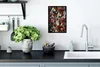 MuchoWow® MuchoWow® Gerahmtes Poster Hirsche - Blumen - Produktbild-Vorschau 3