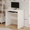 Scrivania per computer bianca moderna con ripiano per Anteprima dell’immagine prodotto 5