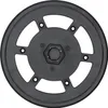 A black circular component with cutouts and a central bolt. Produktbild-Vorschau