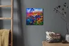 Coloray Uhr auf Leinwand 30x30 cm Wand Uhr Dekoration Produktbild-Vorschau 4