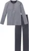 Schiesser Herren Schlafanzug lang anthrazit 98  ST Produktbild-Vorschau 5