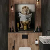 Muralo Poster für WC Badezimmer LÖWE in Toilette Zeitung Produktbild-Vorschau 3