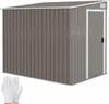 Outsunny Metall Gerätehaus 2,81m² 154x206,5x181 cm Produktbild-Vorschau 1