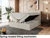 MEBLINI Boxspringbett mit Bettkasten - Gepolstert Produktbild-Vorschau 4