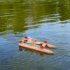 Katamaran Holz Gummimotor Bausatz Kinder Produktbild-Vorschau 2