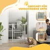 PawHut Türschutzgitter für Hunde 76-104cm schließbar Produktbild-Vorschau 8