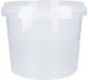 Kunststoffeimer mit Deckel 4L | PP | rund | Transparent 50 Produktbild-Vorschau 4