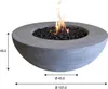 Gas Feuerstelle Ätna in grauer Betonoptik aus Faserbeton Produktbild-Vorschau 17