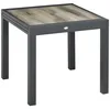 Outsunny tuintafel, eettafel voor de tuin met uitschuifbaar Productafbeelding-voorbeeld 1