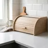 VELKÝ přírodní dřevěný chlebník 40x29x18cm na chléb Náhled obrázku produktu 9
