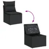 The Living Store 8-tlg. Garten-Sofagarnitur mit Kissen Produktbild-Vorschau 4