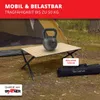 Grafner Campingtisch klappbar 89x58x43cm Holzoptik niedrige Produktbild-Vorschau 3