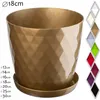 Vaso da fiori in plastica KADAX "Amily", vaso con piattino. Anteprima dell’immagine prodotto 12