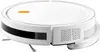 A white robot vacuum cleaner is shown from a diagonal angle on a white background. Voir les images du produit