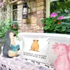 Mr. & Mrs. Panda kissen 40 x 40 Erdmännchen - Weiß - Produktbild-Vorschau 2