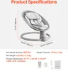 SucceBuy Babyschaukel, Babywippe mit 5 Geschwindigkeiten, Produktbild-Vorschau 7