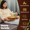 Couchbar Snackbox Eiche mit 4 Glasschalen - Getränkehalter Produktbild-Vorschau 7