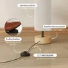 HOMCOM Vloerlamp voor de woonkamer, staande lamp met linnen Productafbeelding-voorbeeld 5