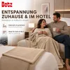 Betz Fleecedecke 2 Stück 130x170 cm 180g/m² – Wohndecke & Produktbild-Vorschau 3